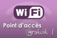 R&eacute;sidence de vacances avec Point d'acc&egrave;s WiFi gratuit