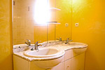 La salle d'eau : 2 vasques et 1 douche La salle d'eau : 2 vasques et 1 douche